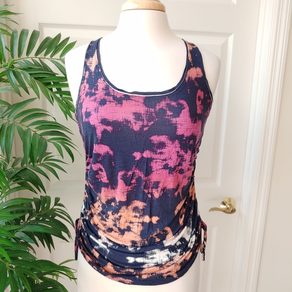 Hang Ten Tops - Hang Ten Tropical Tie dye Tank Top